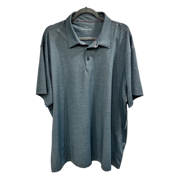 NWT Hawker Rye Crawford Triblend Micro Heather Polo Navy - Size XXL - Picture 5 of 13